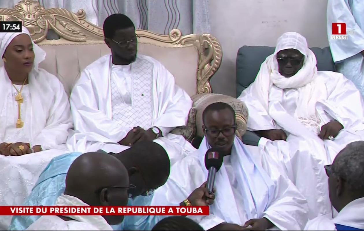 Visite pré-Magal : Le président Diomaye réaffirme son engagement envers Touba, Serigne Mountakha lui réitère son affection