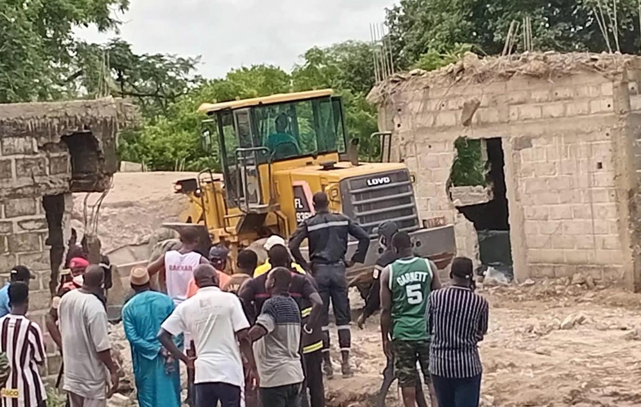 Sédhiou : 2 morts dans l'effondrement d'un R+3X