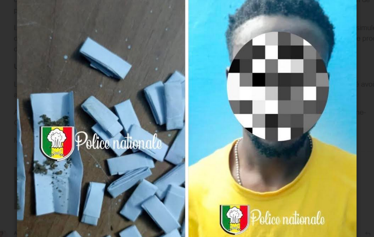 Diamaguène-Sicap Mbao : Un Sierra-Léonais arrêté par la police avec 44 pièces de Kush