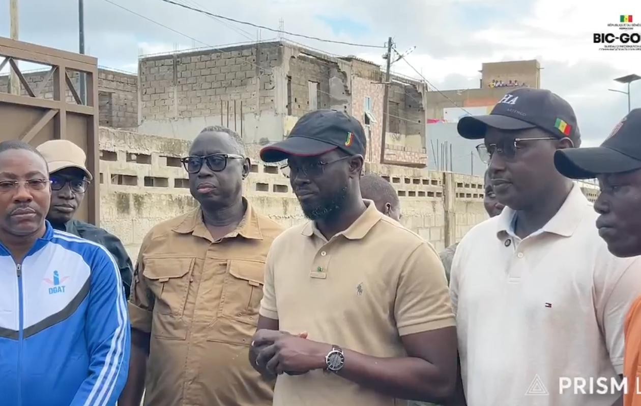 Inondations à Dakar : La descente du Pr. Diomaye dans les zones sinistrées de Thiaroye
