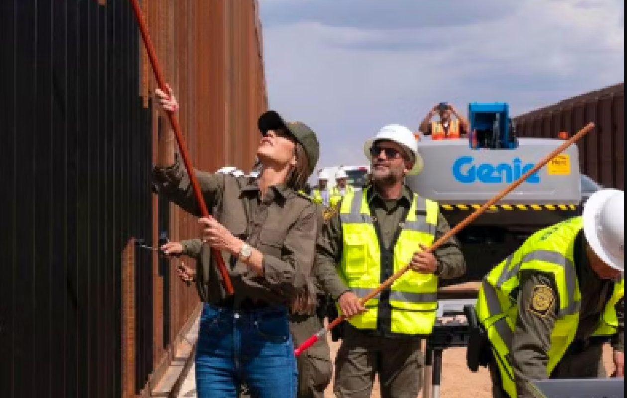 Trump veut peindre tout le mur avec le Mexique en noir