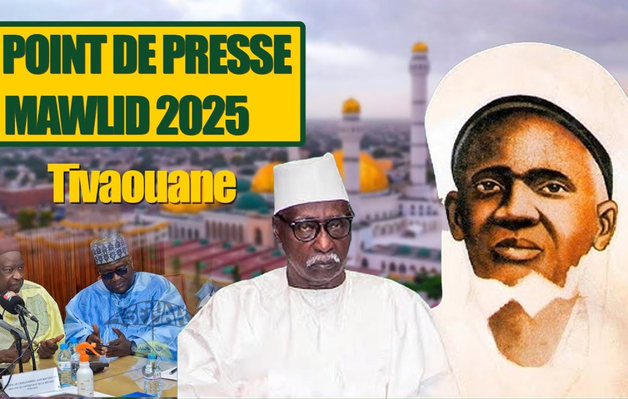 Mawlid 2025 : Suivez le point de presse de la préparation à Tivaouane