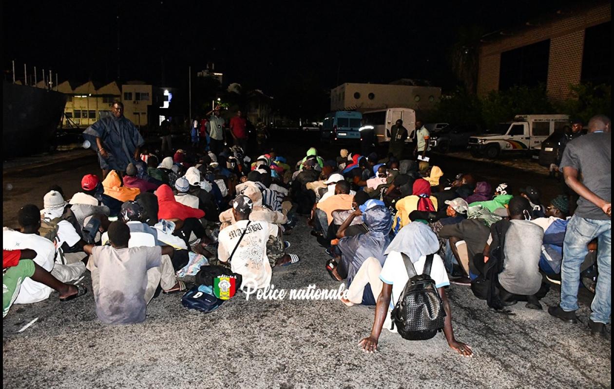 Kafountine : 34 migrants, dont une femme avec ses deux enfants, interceptés lors d’une tentative de migration irrégulière
