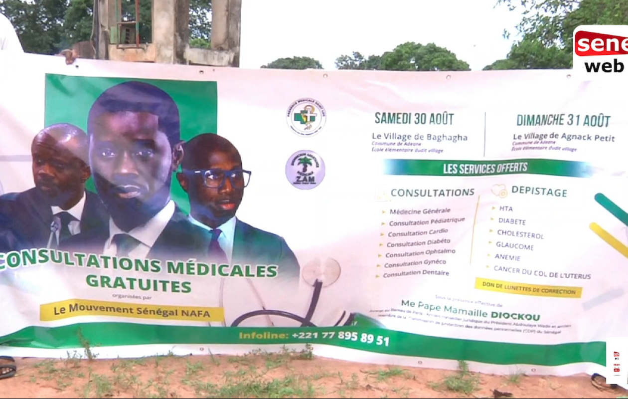 Ziguinchor : L’ORGAM offre des consultations médicales gratuites lors des phases régionales de football à Adéane