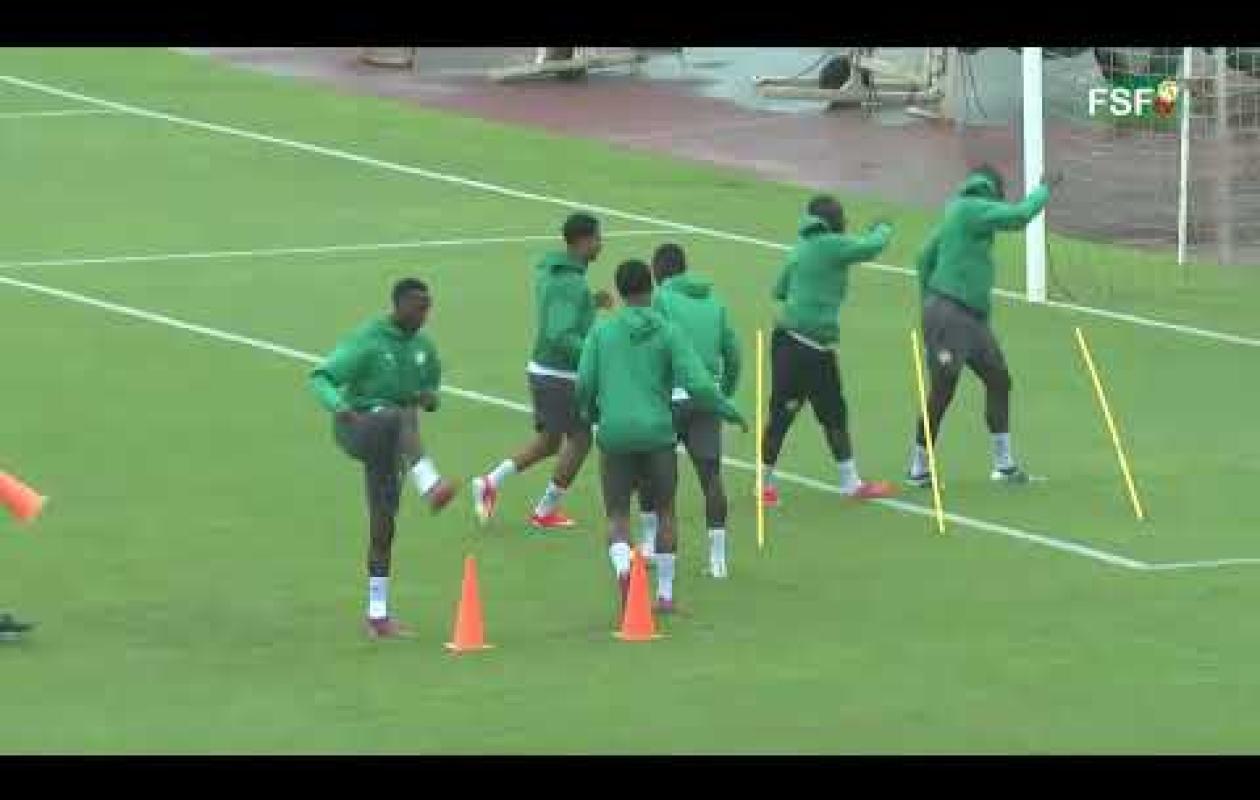 QCM2026 Sénégal vs Soudan: première séance d’entraînement des Lions sous la pluie