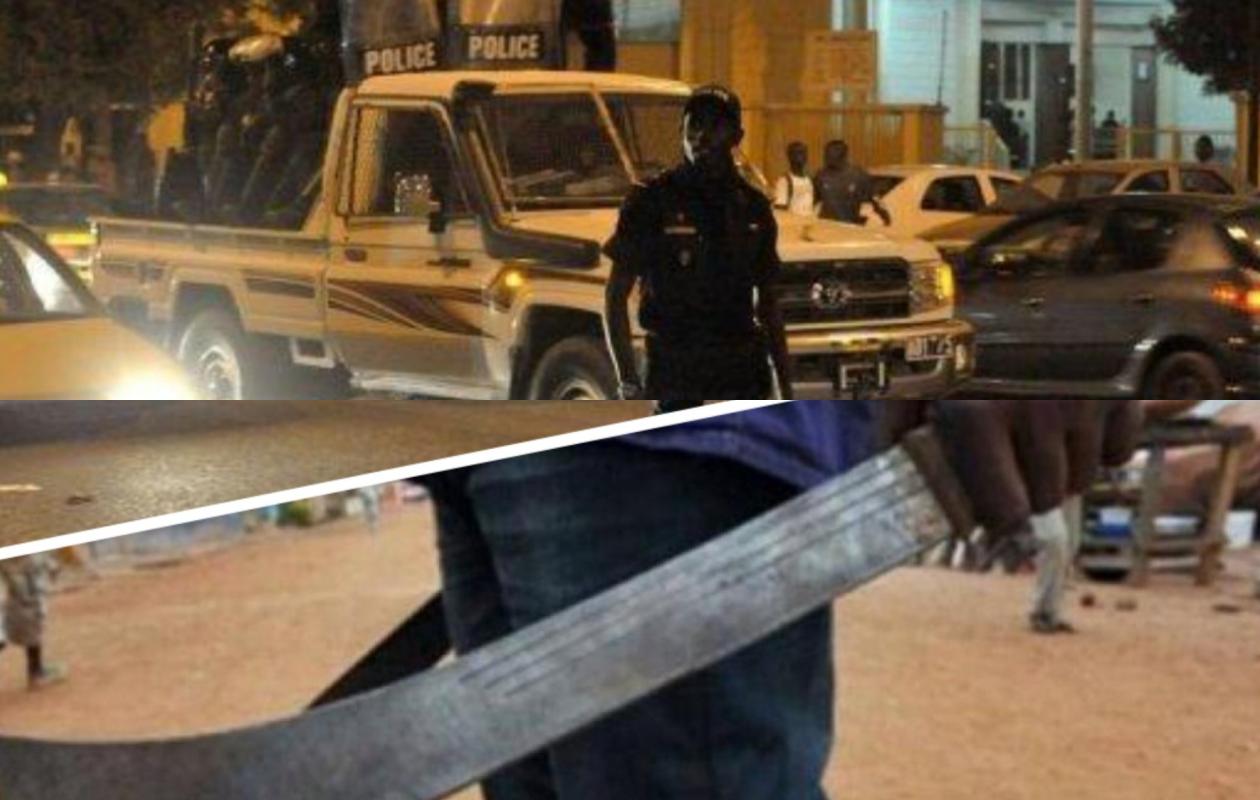 Mbacké : Agression nocturne spectaculaire, un braqueur arrêté par la police avec sa machette