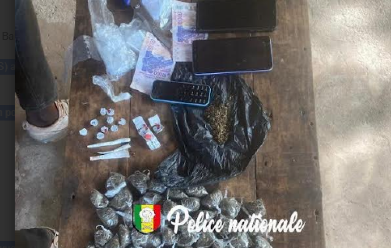 Kédougou : Trois individus interpellés pour trafic de drogue à Bantaco