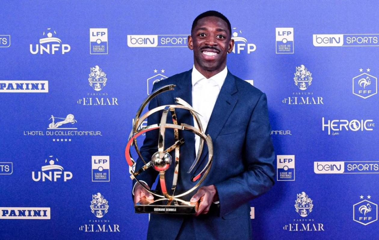 Sacré Onze d'Or :   Dembélé remporte un trophée important dans la course au Ballon d'Or