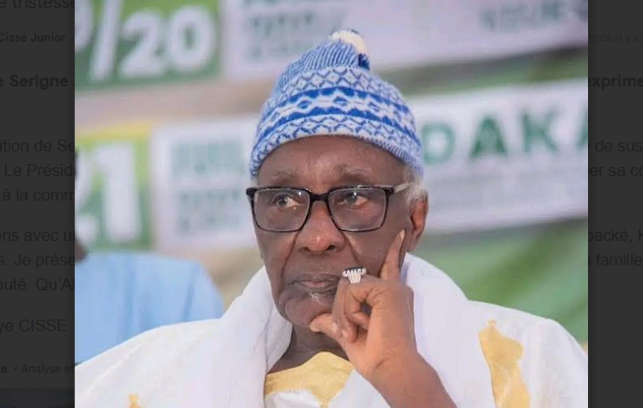 Décès de Serigne Ahmadou Mokhtar Mbacké : Bassirou Diomaye Faye exprime sa profonde tristesse