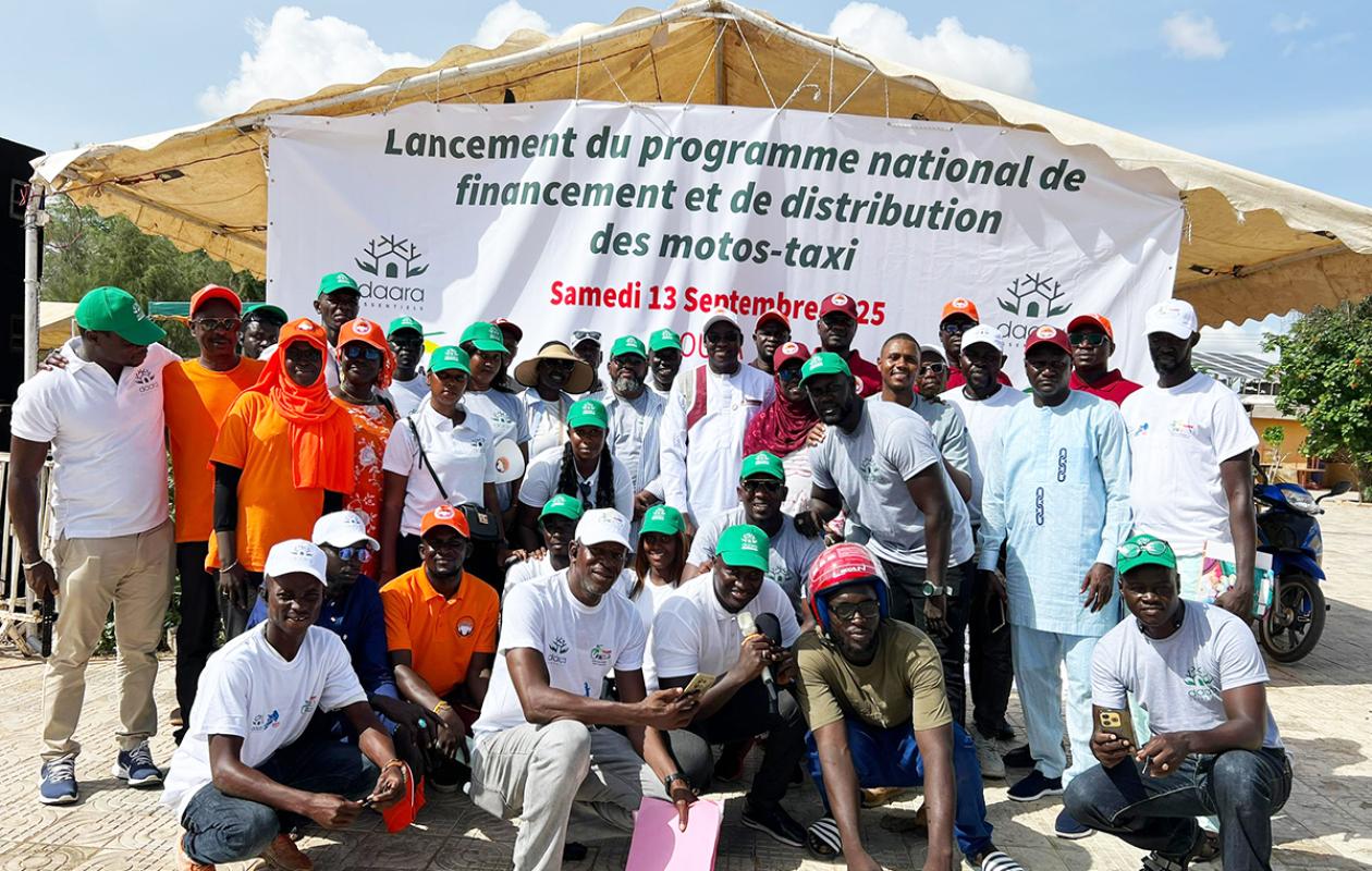 Louga : Lancement du Programme national de mise en place et de distribution de moto-taxis