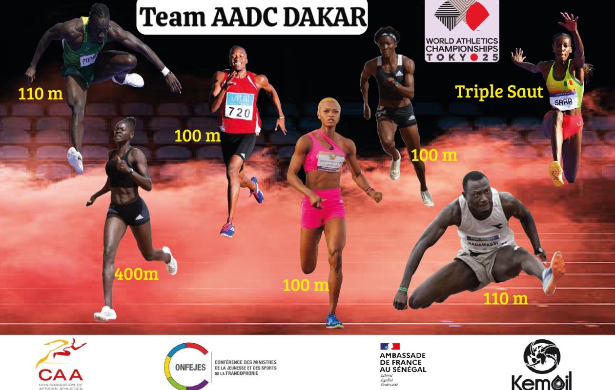Tokyo-2025 : Sept athlètes du Centre africain de développement de l’athlétisme en quête de gloire mondiale