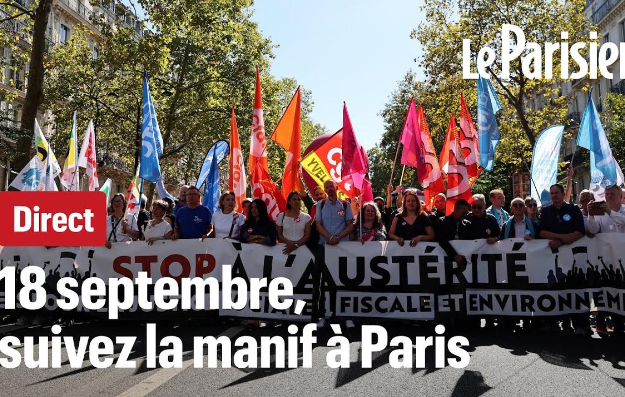 Direct - Grève du 18 septembre, la manifestation parisienne a commencé