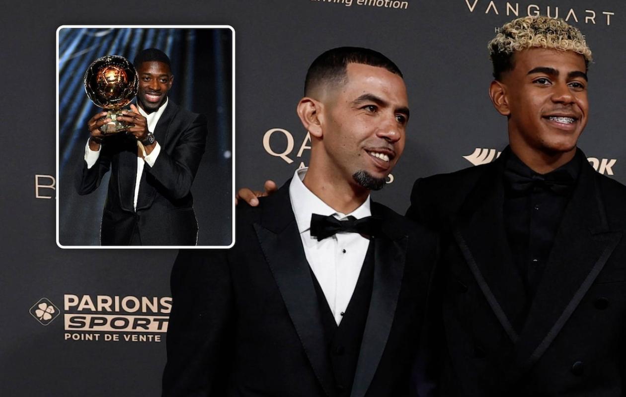 Le père de Lamine Yamal s'est "moqué ostensiblement" du niveau de Dembélé à la cérémonie du Ballon d'or