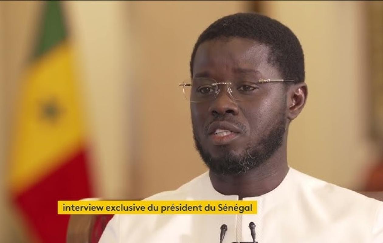 Suivez en direct l’interview du Président Diomaye sur France 24