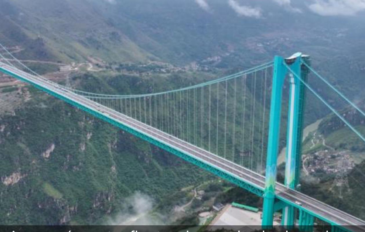 CHINE : LES IMAGES ÉPOUSTOUFLANTES DU PONT LE PLUS HAUT DU MONDE