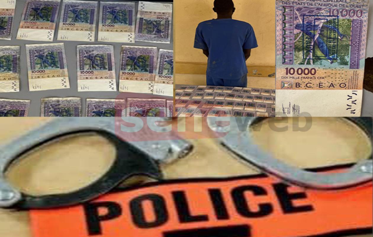 3 millions F CFA en faux billets saisis à Thiès: 2 trafiquants arrêtés par la police