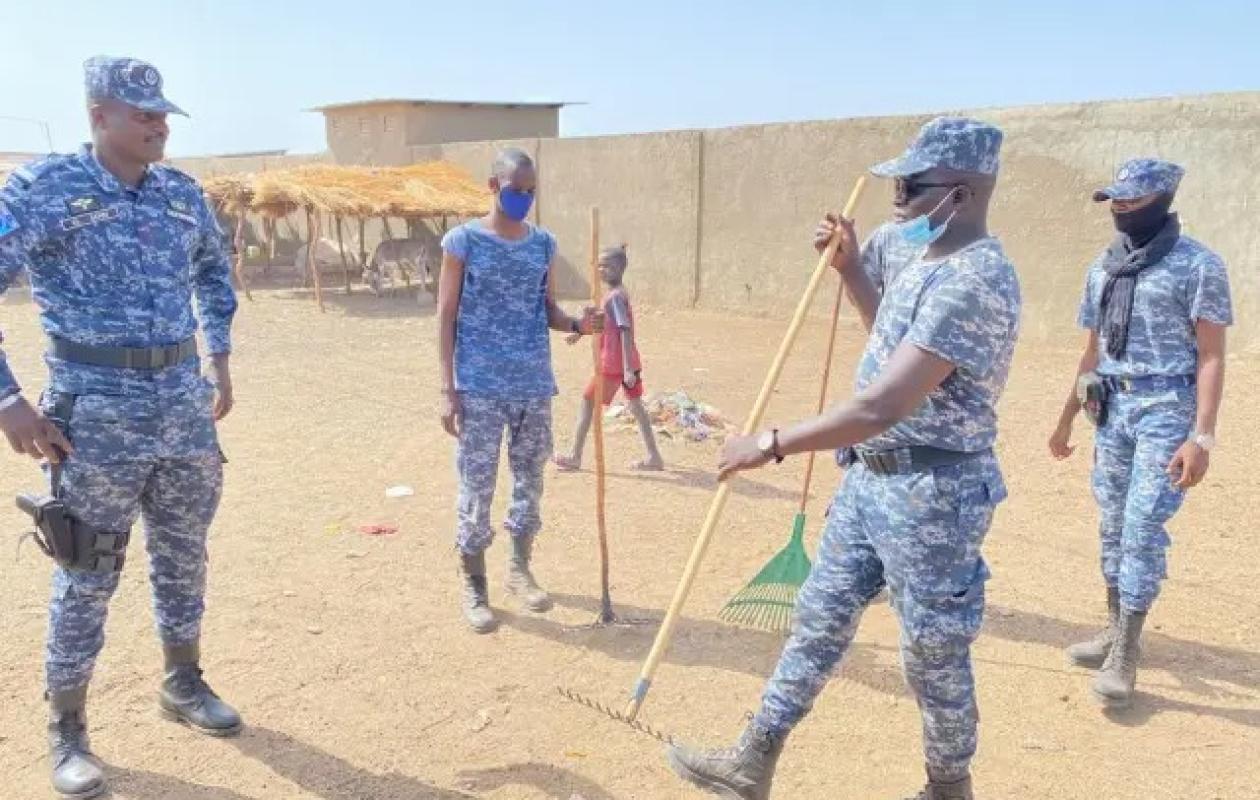 Porokhane : La gendarmerie nettoie la ville