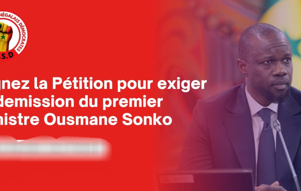 Visant un million de signatures : Le mouvement Sonko Dégage lance une pétition pour exiger la démission du Premier ministre