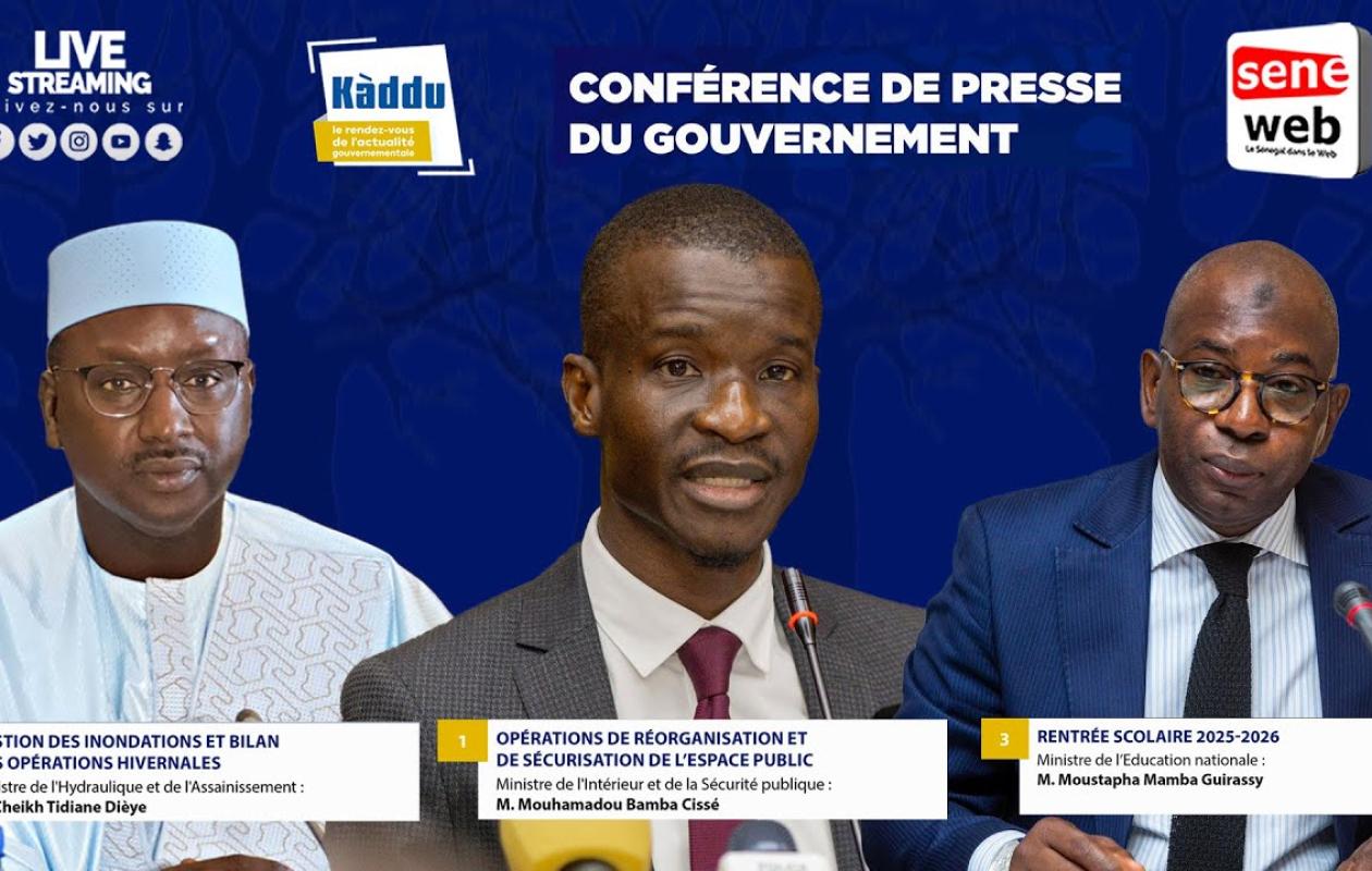 Suivez la conférence de presse du Gouvernement