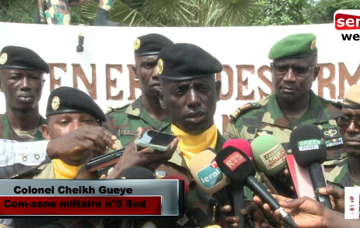 Colonel Cheikh Guèye, Com-zone n° 5 Sud : un parcours étoilé