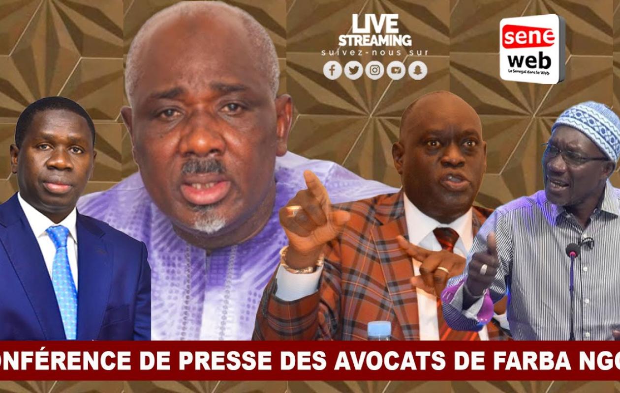 Suivez la conférence de presse des avocats de Farba Ngom...