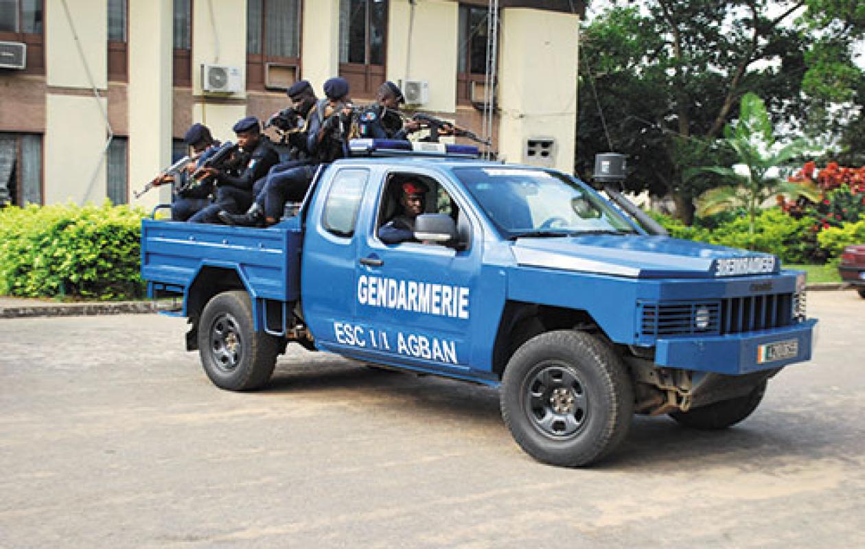 Côte d'Ivoire: un gendarme tué par "des tirs d’arme à feu"