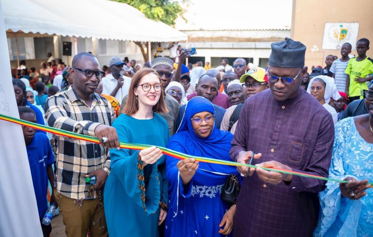 Inauguration de deux nouvelles salles de classe modernes et bien équipées pour les élèves de l’école primaire P1b de Diamaguène Sicap Mbao