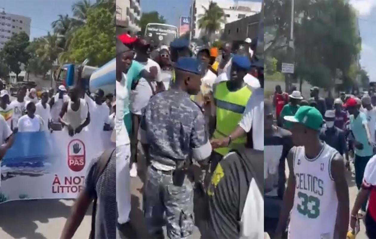 Ngor : Des centaines de jeunes marchent contre la spoliation de leur littoral