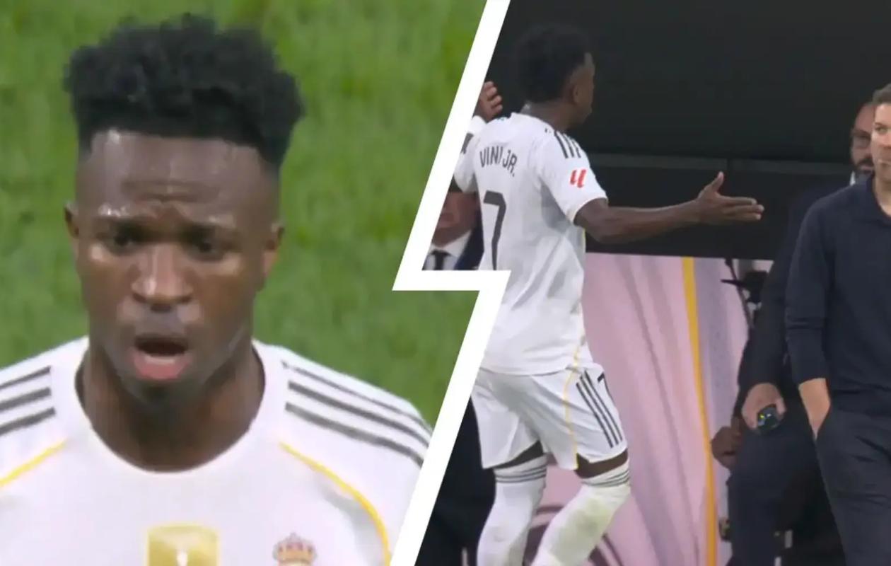 "Je quitte l'équipe", "va te faire...", Vinicius a insulté Xabi Alonso à sa sortie lors du Clasico Real-Barça, selon la presse espagnole