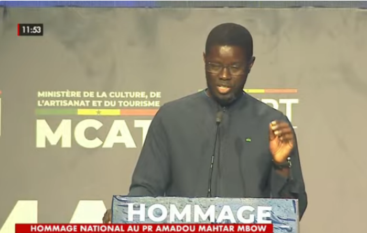 Hommage national au Pr. Amadou Mahtar Mbow : Le président Faye salue “un homme de vertu et de savoir”