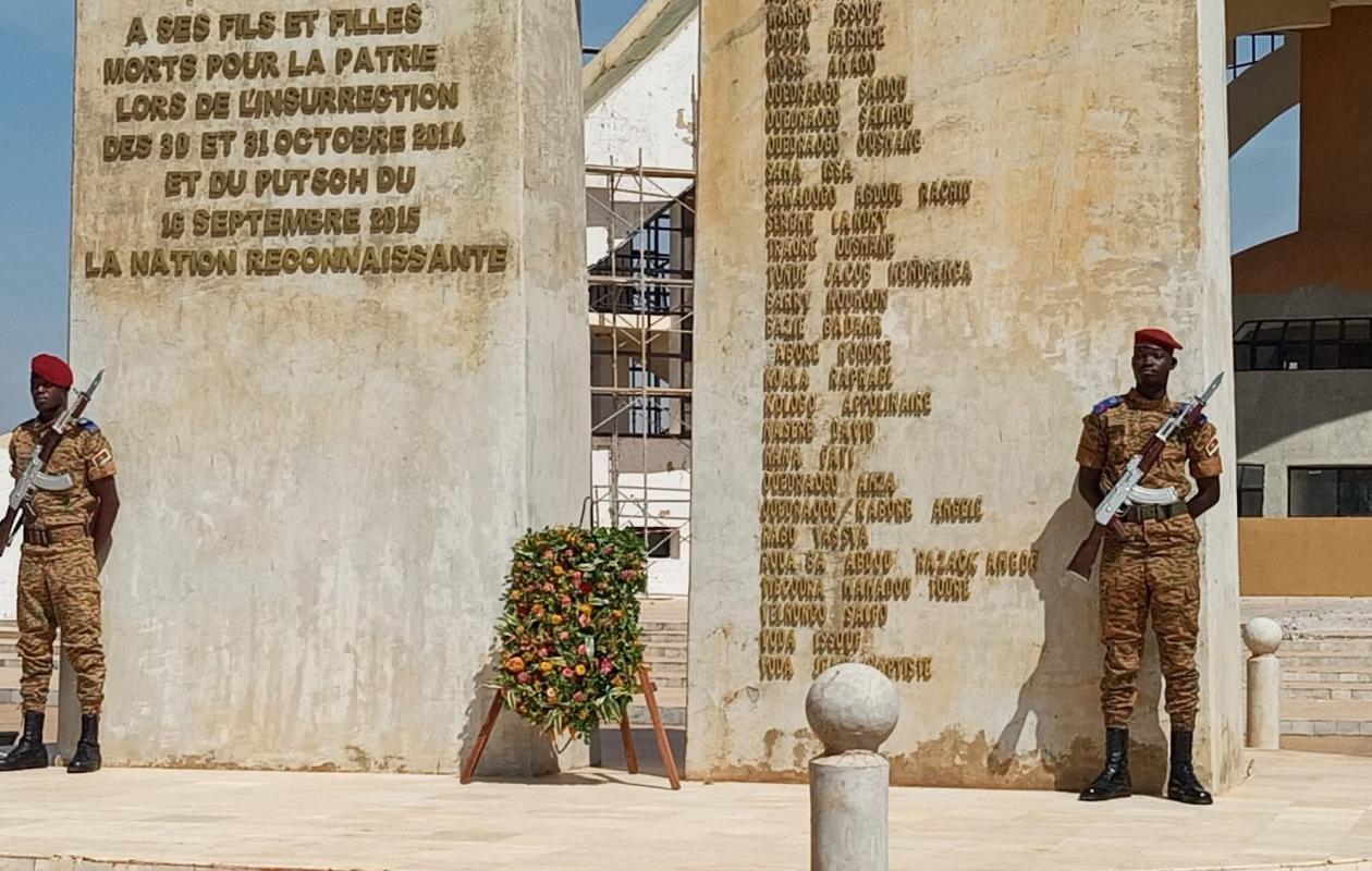 Burkina Faso : Hommage aux martyrs de l’insurrection et du putsch manqué