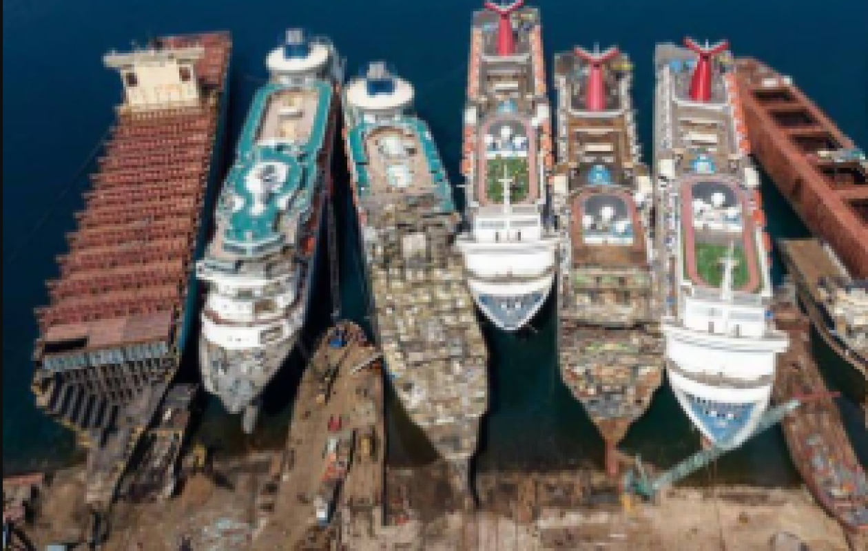 Après leur vie de luxe sur les mers du monde, voici comment meurent les bateaux de croisière