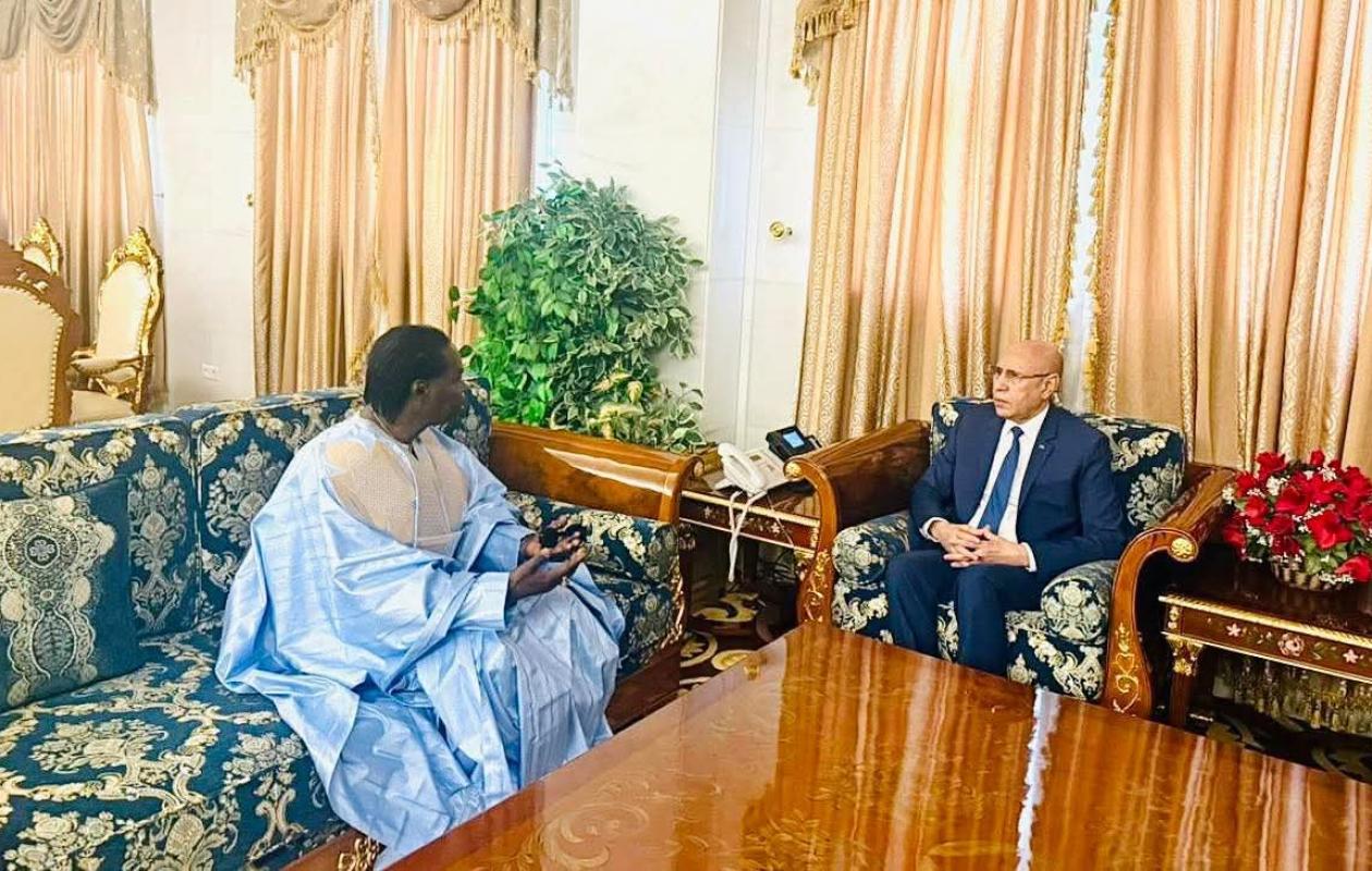 40 ans du  Daande Leñol   : La légende Baaba Maal reçue par le président mauritanien