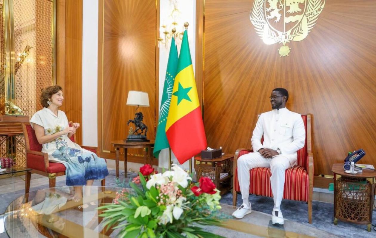 Diomaye Faye a reçu la directrice générale sortante de l’UNESCO en audience