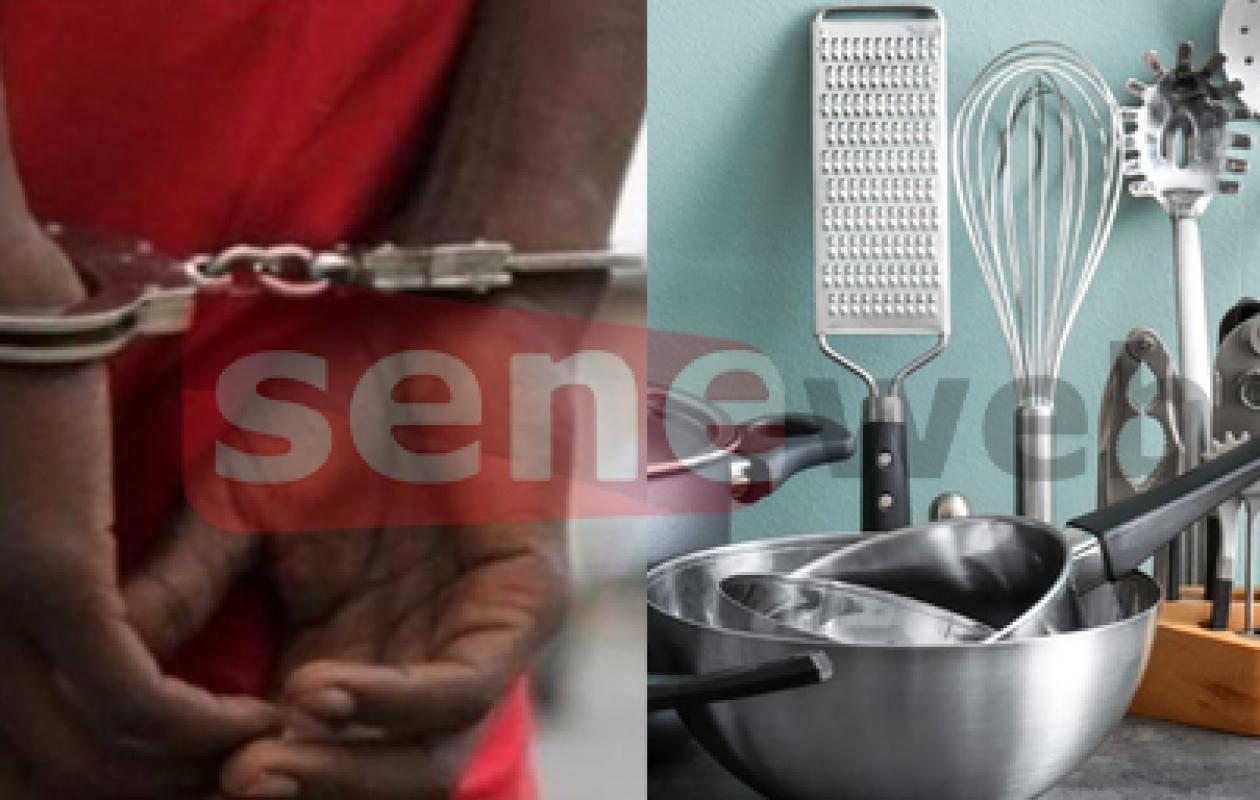 Nguékhokh : le voleur d'ustensiles de cuisine condamné