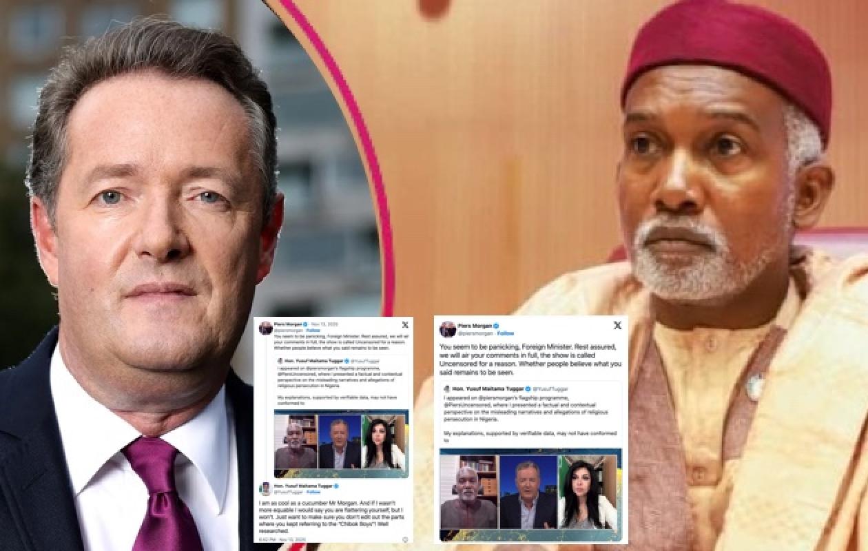 Supposés "meurtres de chrétiens" au Nigeria : Le ministre Tuggar et le journaliste Piers Morgan s’échangent des piques