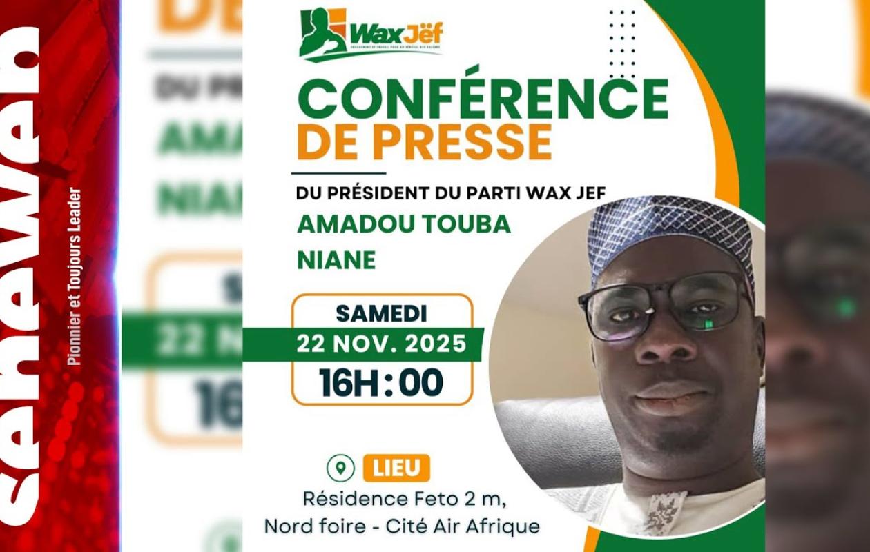 Direct : Amadou Touba Niane du mouvement Wàx Jëf se prononce sur l’actualité nationale