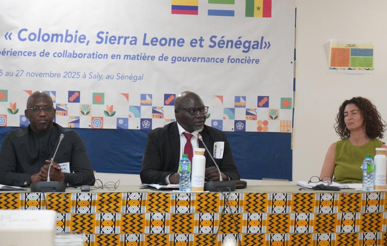 Partage d’expériences foncières : Le Sénégal, la Sierra Leone et la Colombie en quête de solutions inclusives