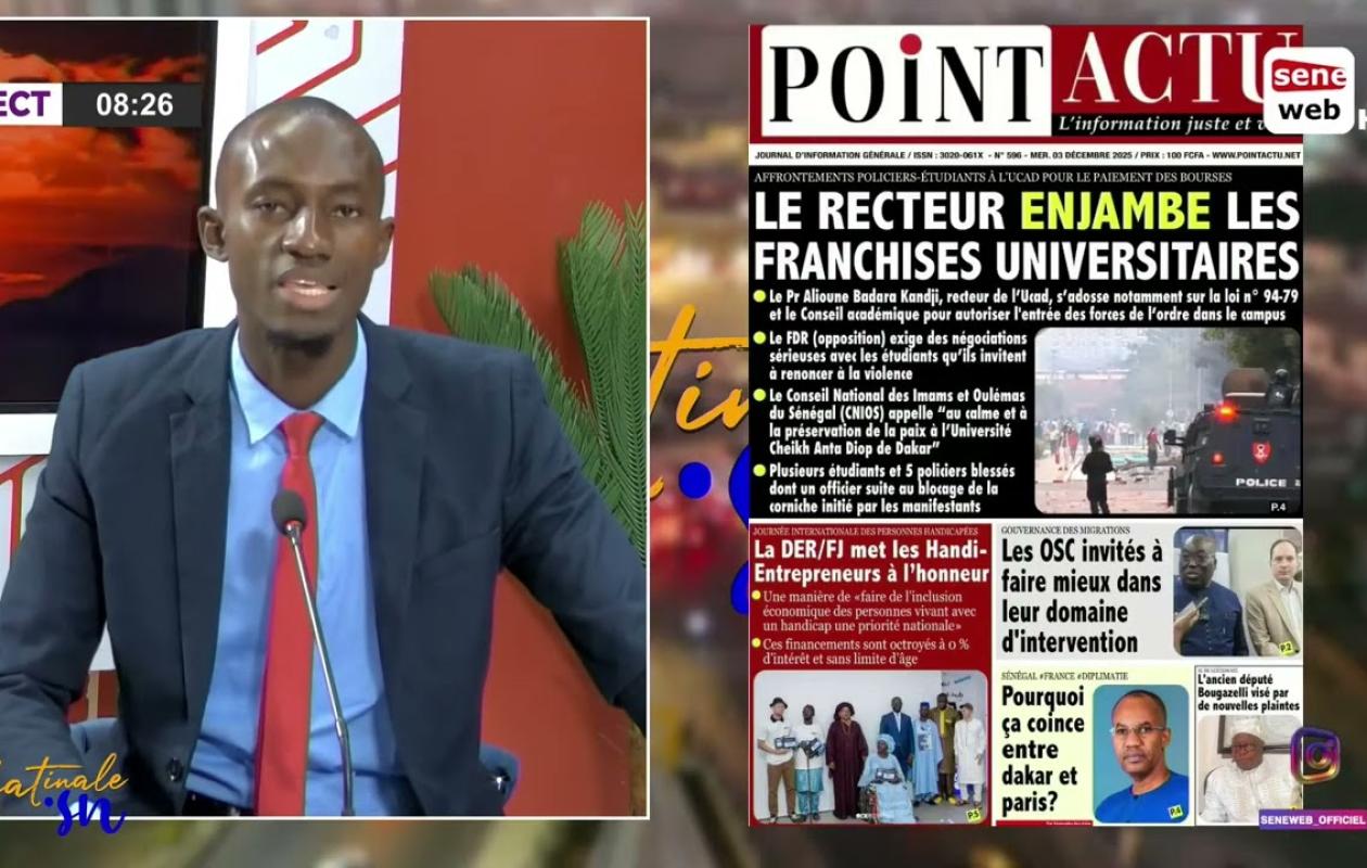 Revue des Titres du 3 Décembre 2025 avec Waly Dione
