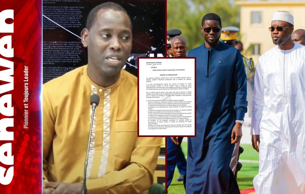 Pouvoirs de Sonko renforcés par Diomaye: Daouda révèle ce que dit le décret: "en réalité le PM a..."