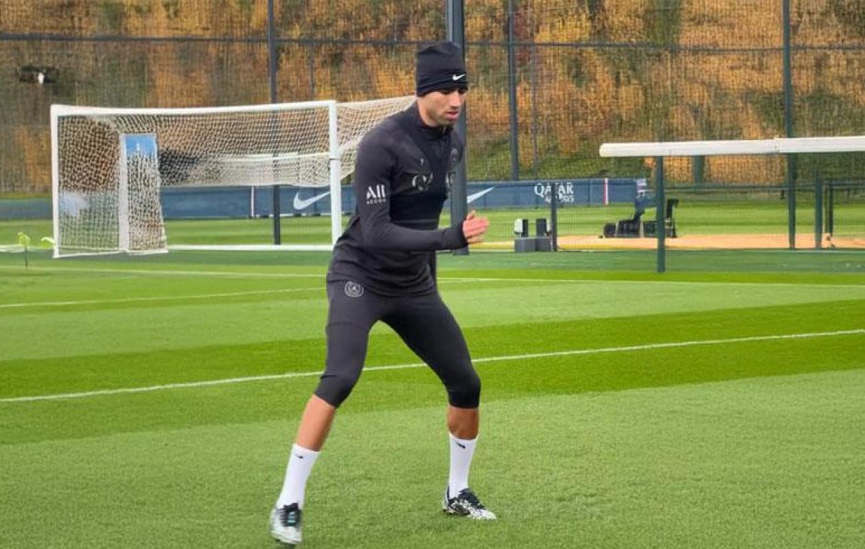 CAN-2025: Hakimi a repris la course au centre d'entraînement du PSG