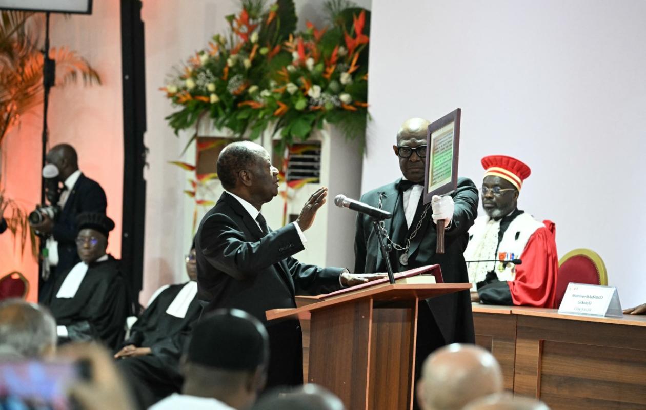 Côte d'Ivoire: le président Alassane Ouattara investi pour un quatrième mandat