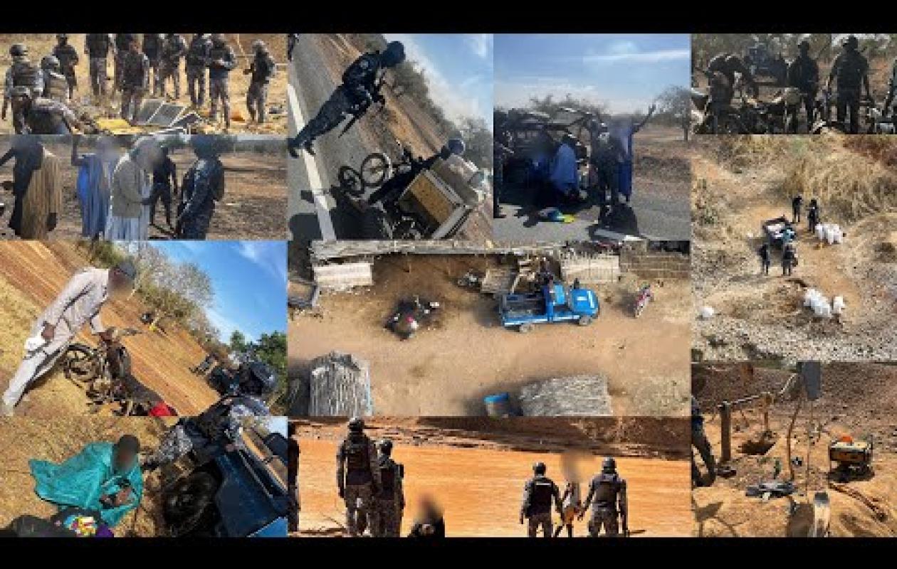 LUTTE CONTRE L'ORPAILLAGE CLANDESTIN : Le GARSI 1 de Kidira saisit un important lot de matériel dans la zone de la Falémé