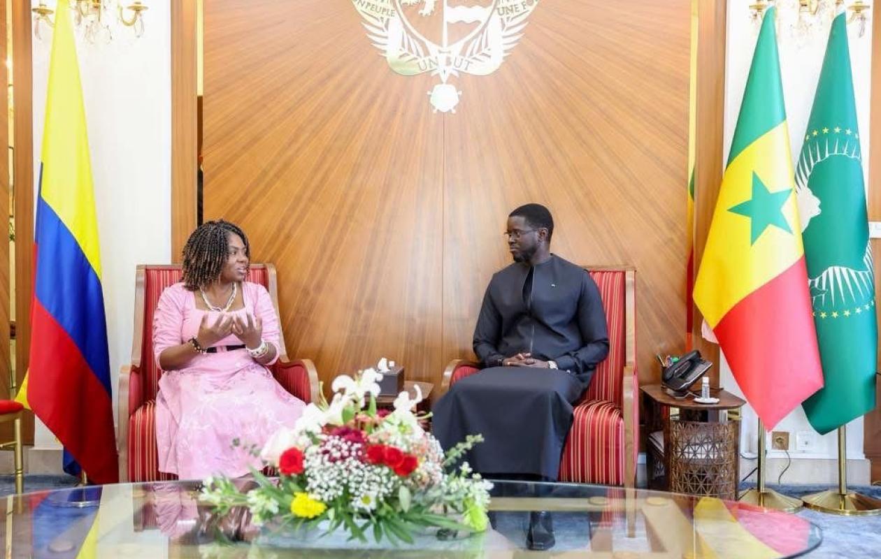 Coopération Sénégal–Colombie : le Président Bassirou Diomaye Faye reçoit la Vice-Présidente Francia Márquez