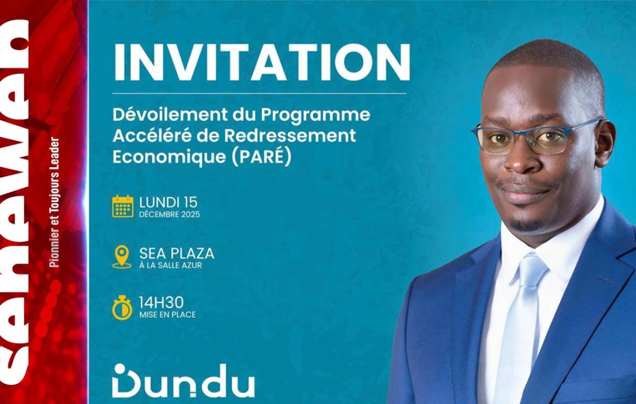 Suivez le lancement du Programme Accéléré de Redressement Economique ...