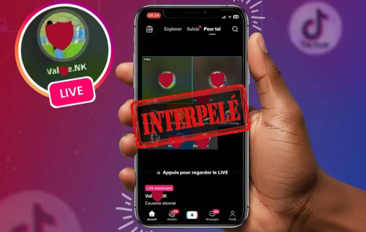 «Saflé k…, meune K…» : le tiktokeur, qui exhibait son sexe en live, arrêté