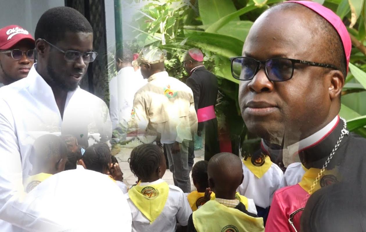 Ziguinchor - Bassirou Diomaye Faye chez l'Évêque pour Noël, : Mgr Jean-Baptiste Valter Manga salue un geste de proximité