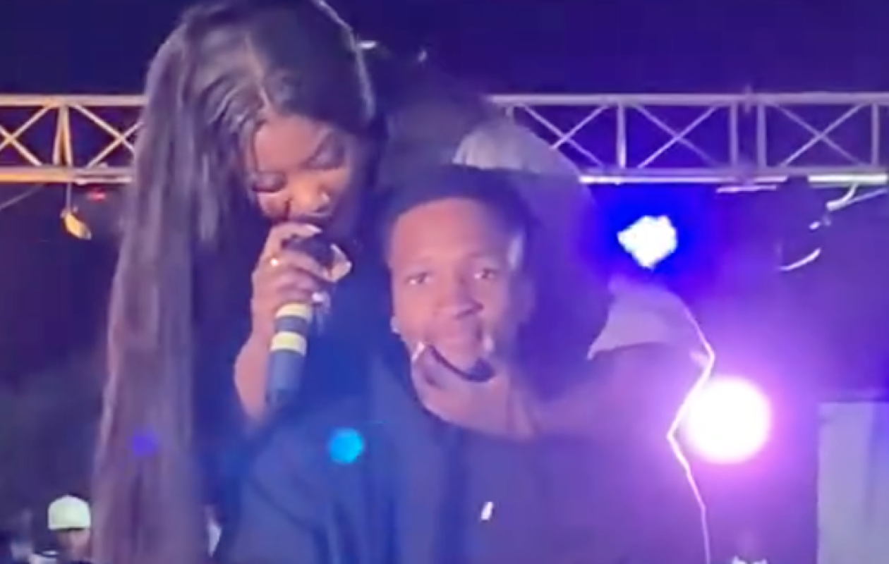 Mia Guissé avec un jeune homme un plein show : La séquence qui fait jaser