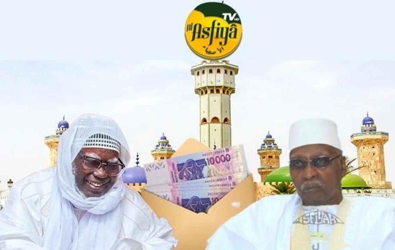 Rénovation de la grande mosquée de Touba : le Khalife des Tidjanes remet 50 millions FCFA à Serigne Mountakha