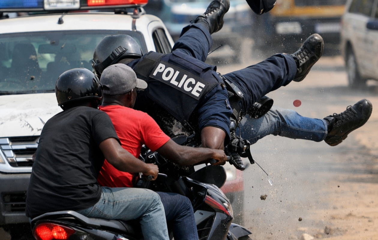 Refus d'obtempérer à Diamaguène : Deux suspects à moto heurtent un policier qui s'en sort avec une ITT de 7 jours